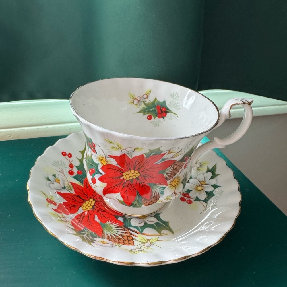 Royal Albert “Yuletide” teacup and saucer